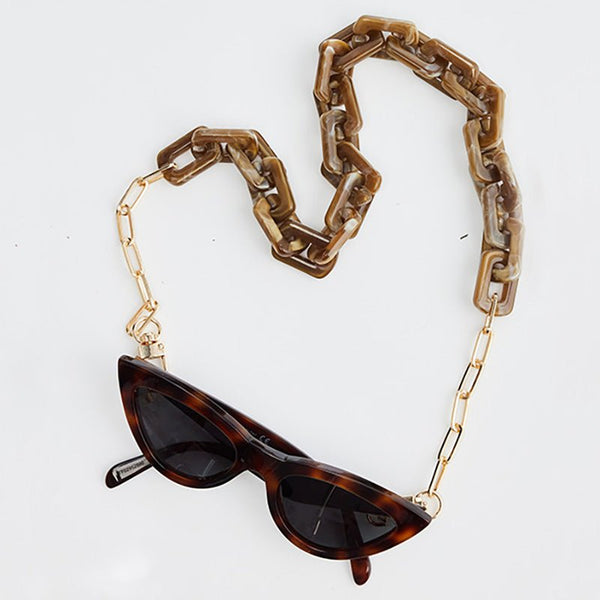 Find Naomi Sunglasses Chain Taupe Marble - Holiday Trading at Bungalow Trading Co.