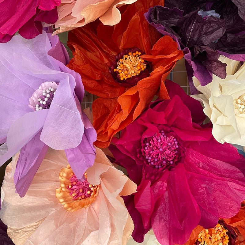 Find Paper Flower Large Magenta - Nibbanah at Bungalow Trading Co.
