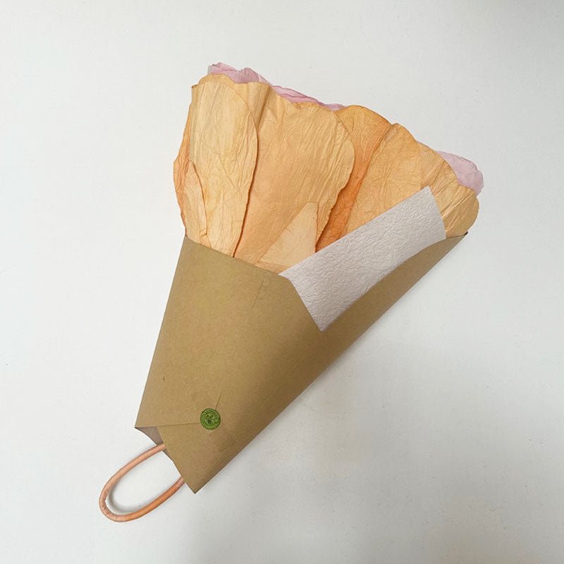Find Paper Flower Large Peach - Nibbanah at Bungalow Trading Co.