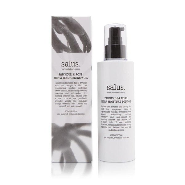 Find Patchouli & Rose Ultra Moisture Body Oil - Salus at Bungalow Trading Co.