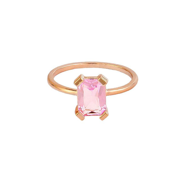 Find Pink Baguette Crystal Ring - Tiger Tree at Bungalow Trading Co.