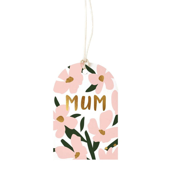 Find Pink Flower Mum Gift Tag - Elm Paper at Bungalow Trading Co.