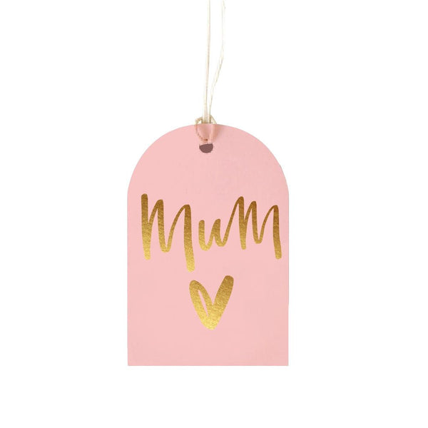 Find Pink & Gold Mum Gift Tag - Elm Paper at Bungalow Trading Co.