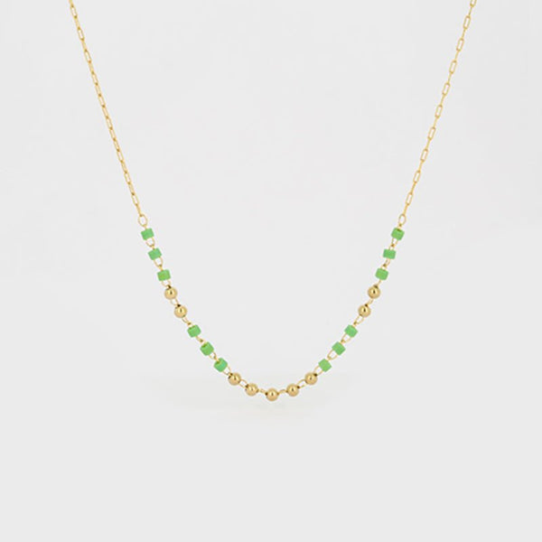 Find Prudence Necklace Green - Zag Bijoux at Bungalow Trading Co.