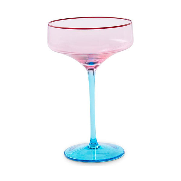 Find Rose With A Twist Coupe Glass Set of 2 - Kip & Co at Bungalow Trading Co.