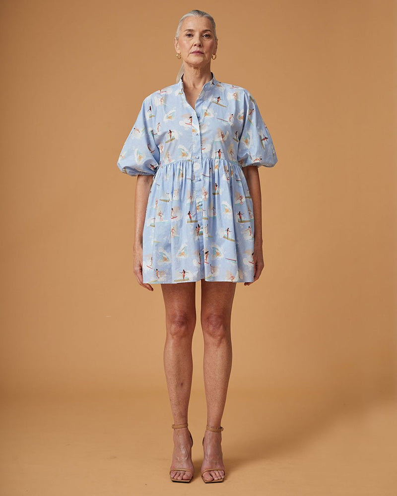Find Rye Dress Surfers Blue - Ralf Studios at Bungalow Trading Co.