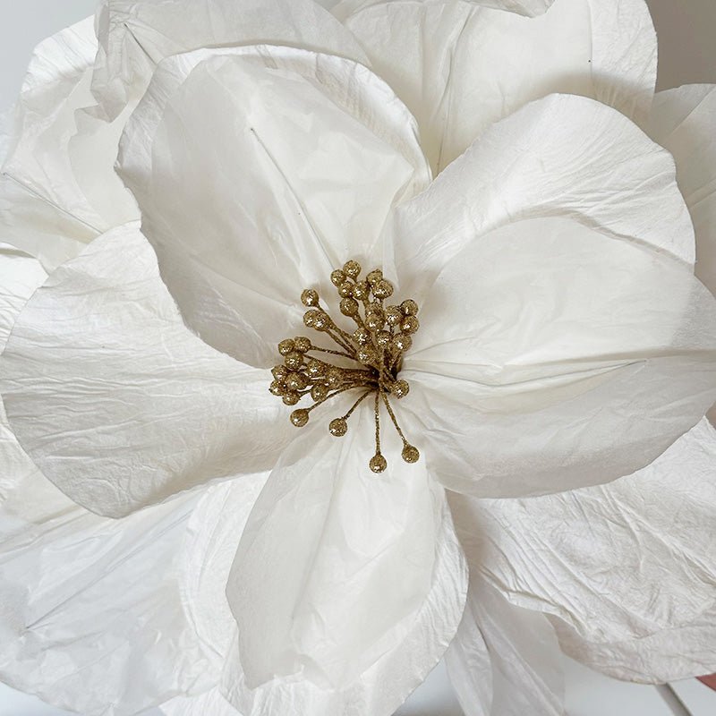 Find Sakura Paper Flower White - Nibbanah at Bungalow Trading Co.