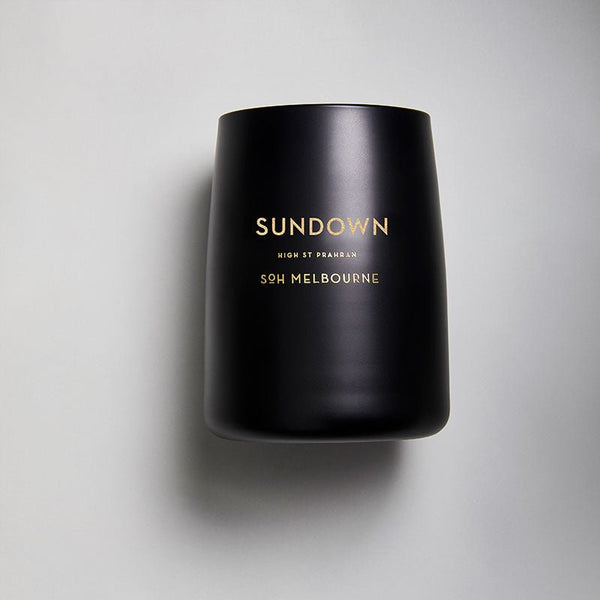 Find Sundown Matte Black Candle - SOH at Bungalow Trading Co.