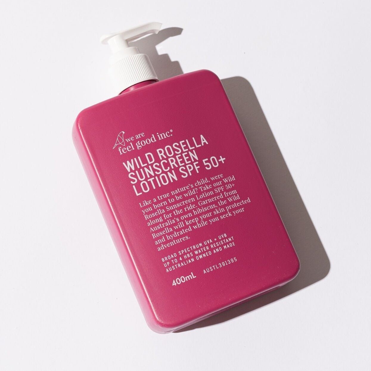 Find Wild Rosella Sunscreen SPF50+ 400ml - We Are Feel Good Inc. at Bungalow Trading Co.