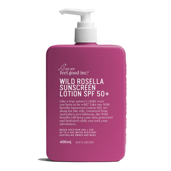 Find Wild Rosella Sunscreen SPF50+ 400ml - We Are Feel Good Inc. at Bungalow Trading Co.