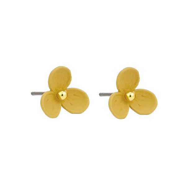 Find Yellow Trillium Mini Stud Earrings - Tiger Tree at Bungalow Trading Co.