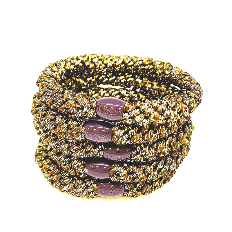 Beeyoo Hairband Bronze Glitter Set of 5