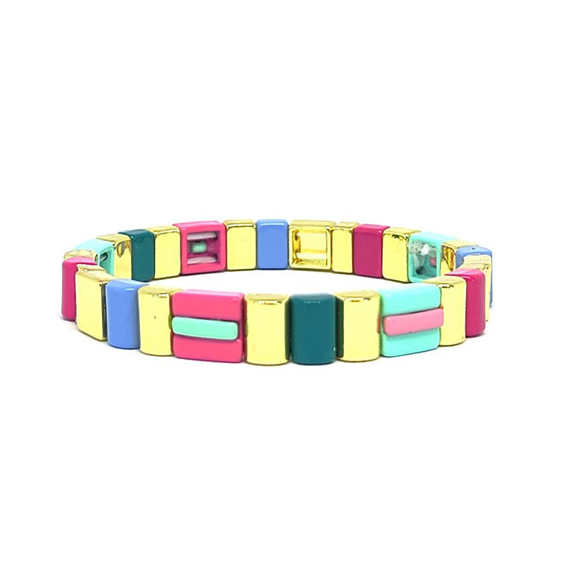Pink Candy Crush Tile Bracelet