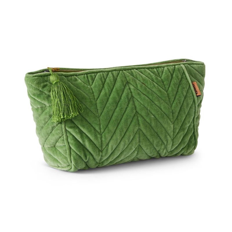 Pesto Velvet Toiletry Bag