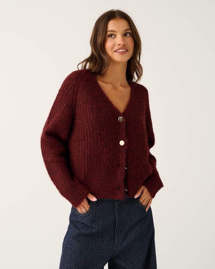 Hazel Cardigan Mulberry