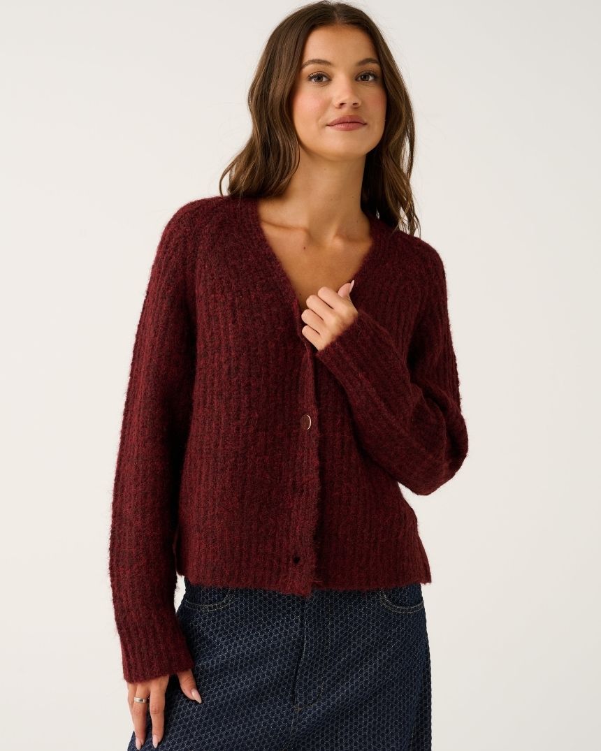 Hazel Cardigan Mulberry