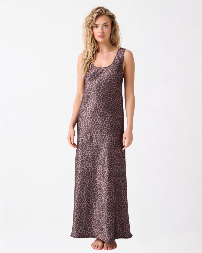Sylvie Slip Chocolate Leopard