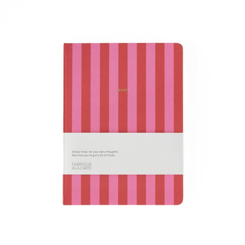 A5 Notebook Pink Stripes