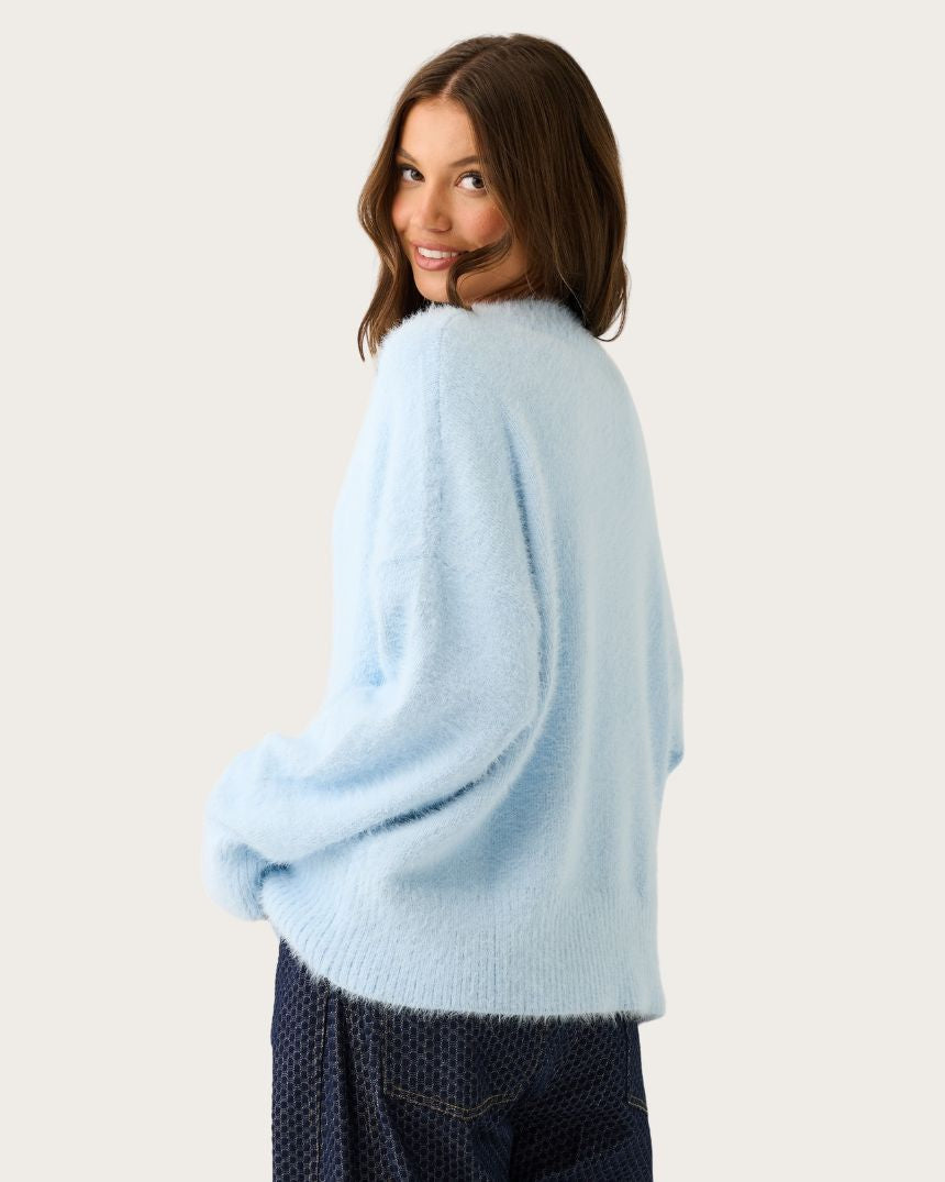 Emmie Knit Sweater Ice Blue