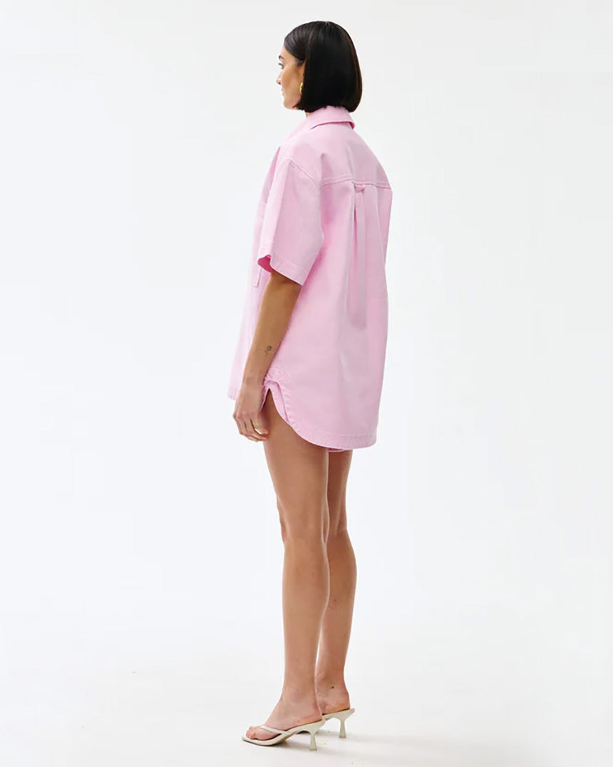 Freya Shirt Blush Wash Denim