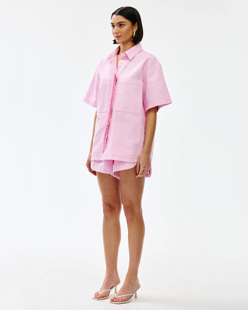 Freya Shirt Blush Wash Denim