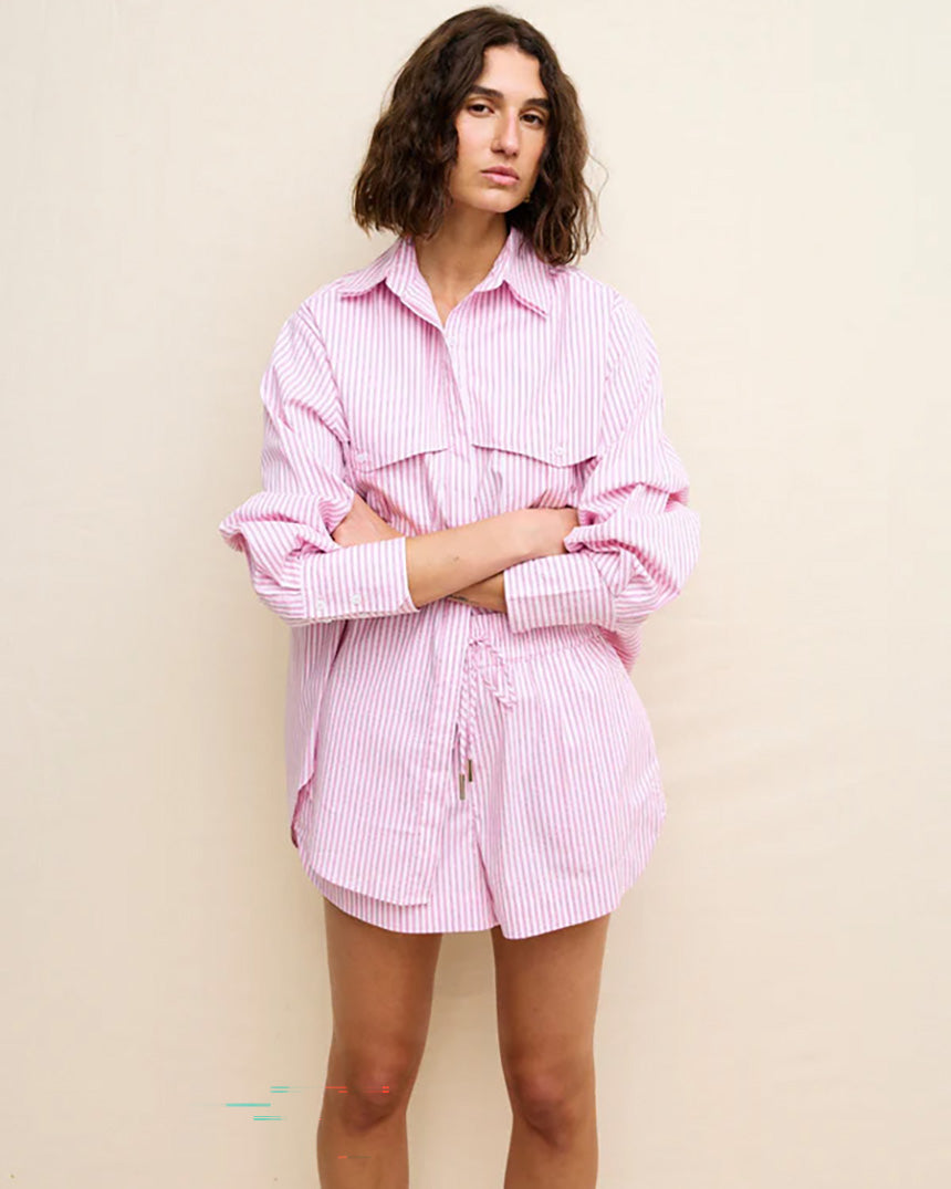 Juniper Short Pink Pinstripe