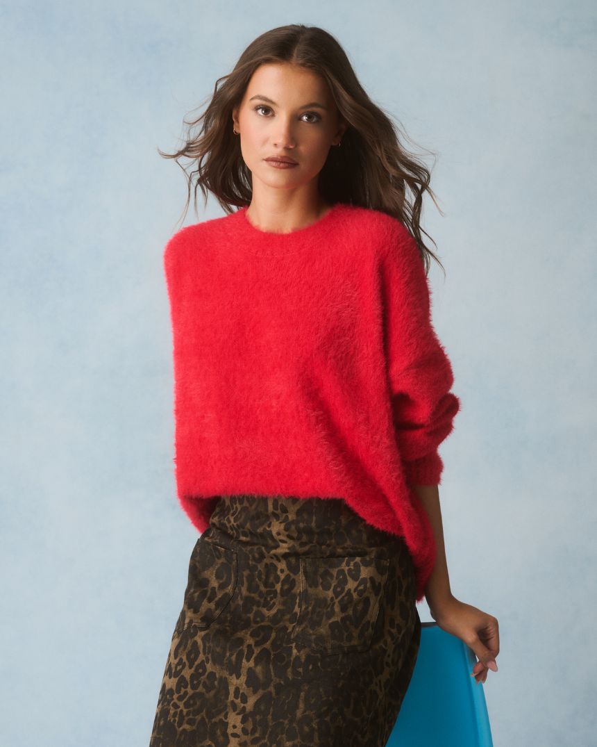 Ayla Knit Sweater Scarlet