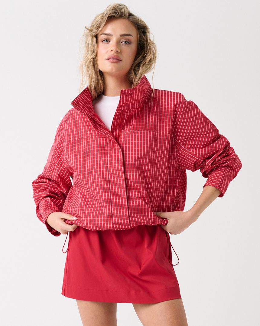 Beau Spray Jacket Red Check
