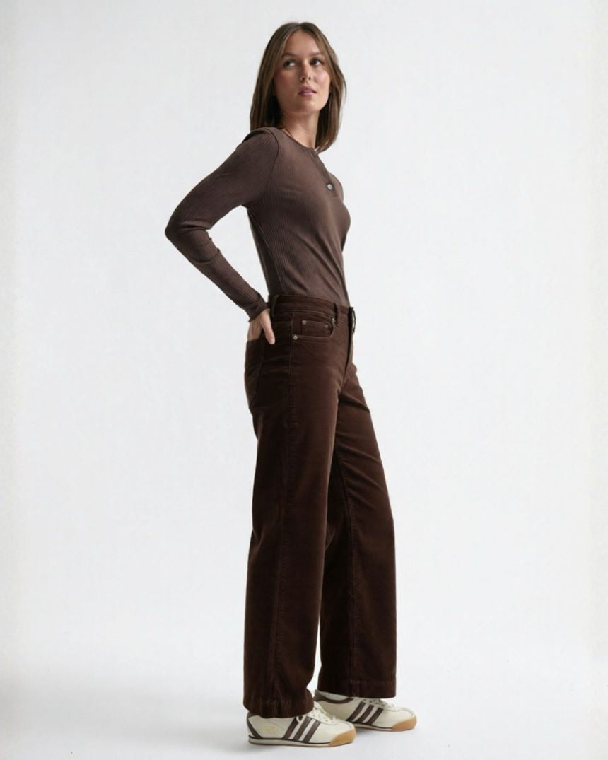 Freya Velvet Jean Chocolate