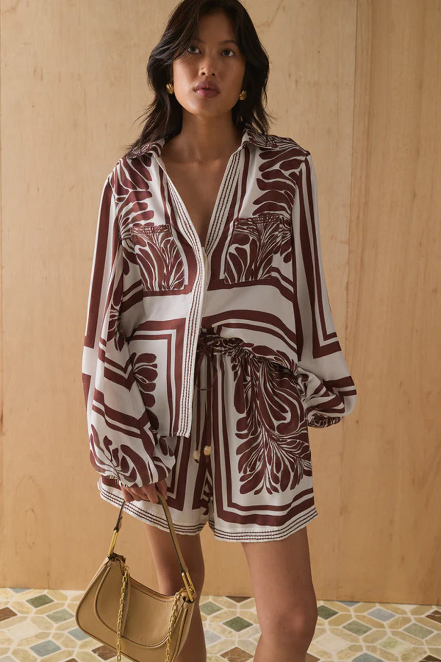 Sabrina Shirt Lucena Print