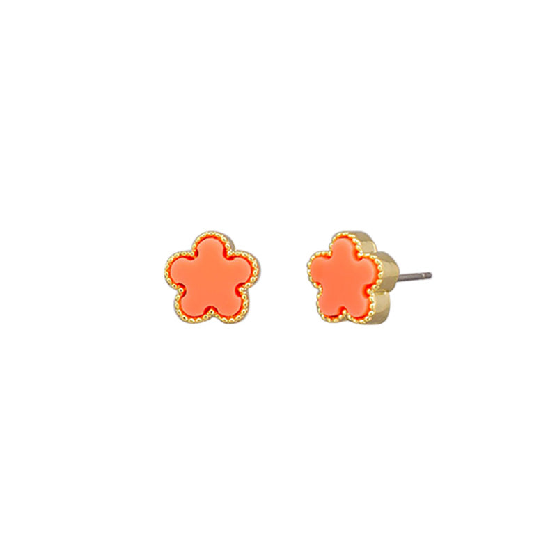 Felice Stud Earrings Orange