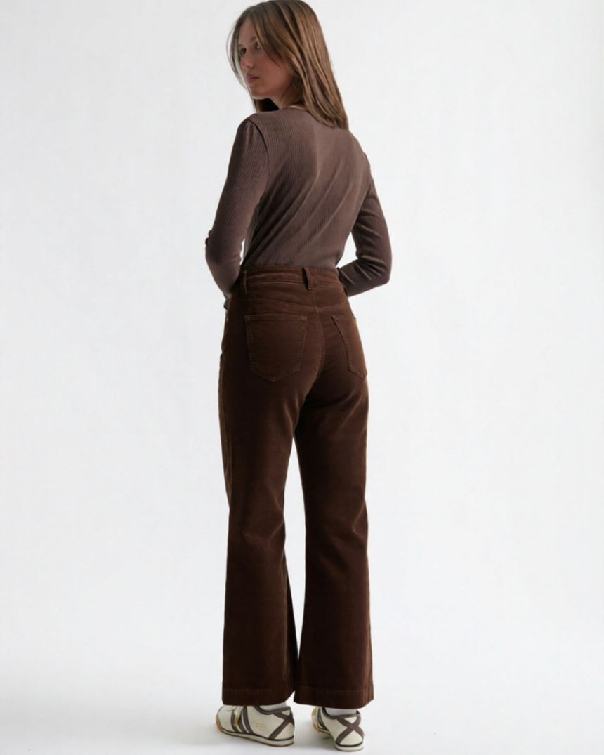Freya Velvet Jean Chocolate