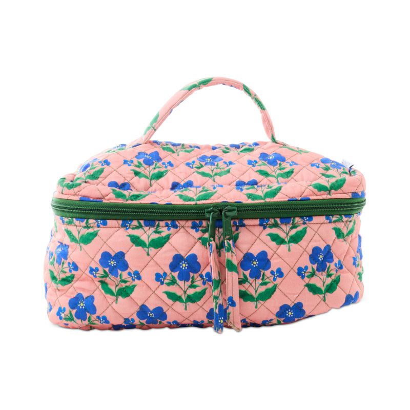 Anna Spiro Indian Summer Rose Quilted Cotton Toiletry Case