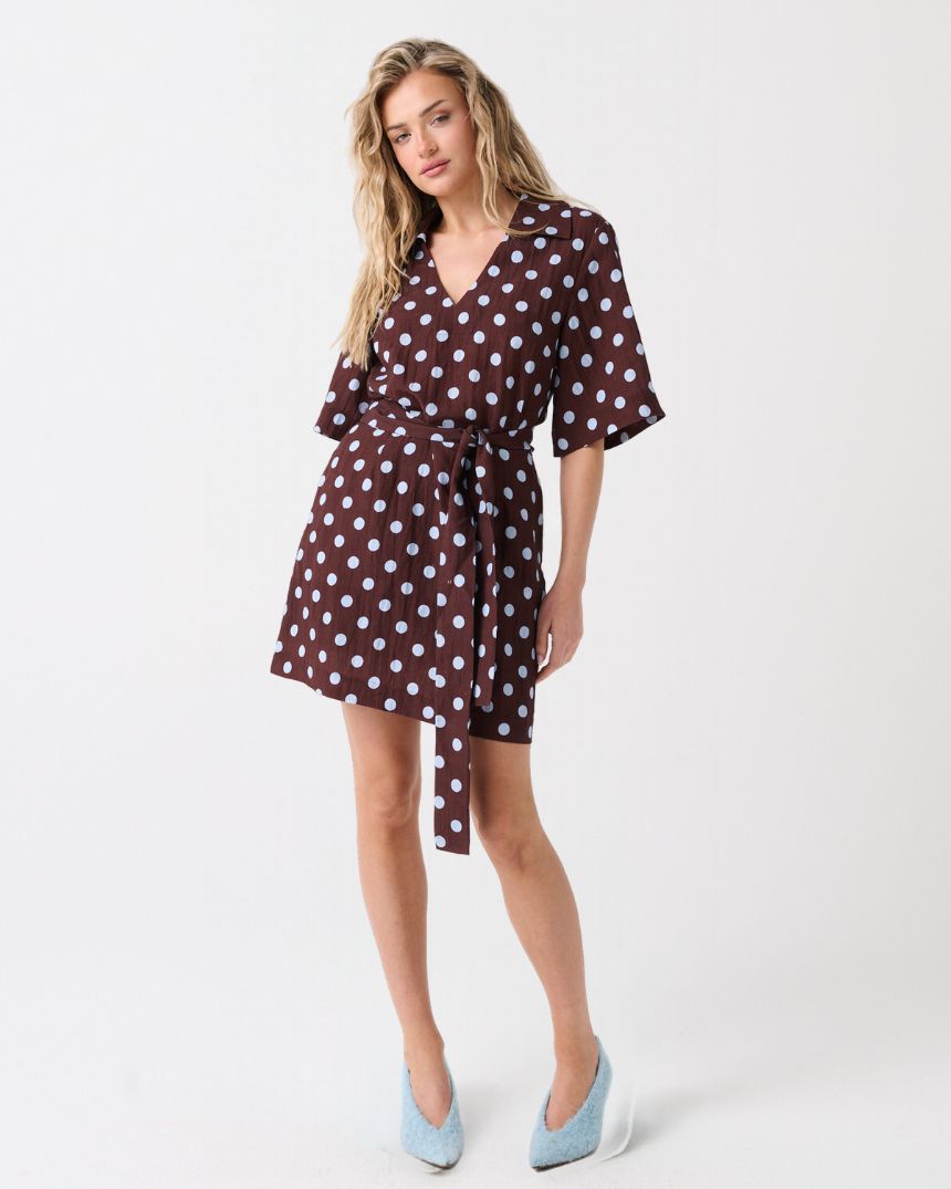Korey Mini Dress Brunette Spot