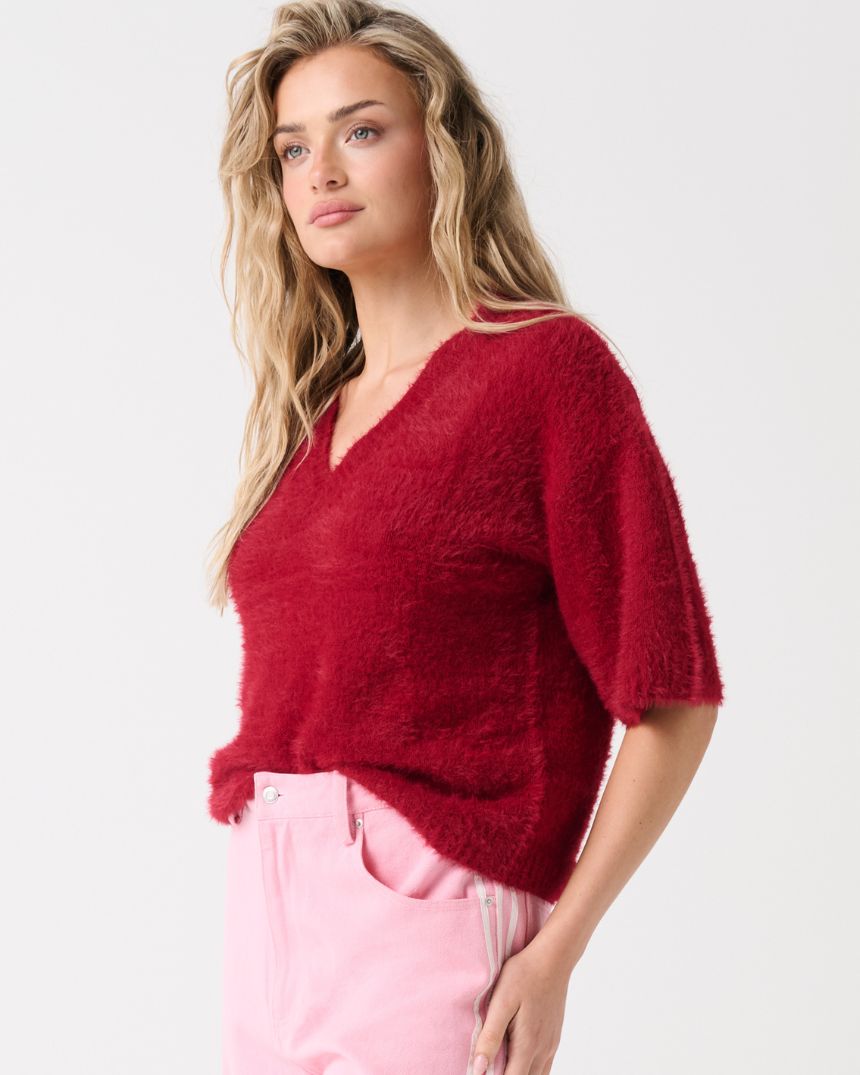 Mia Knit Raspberry