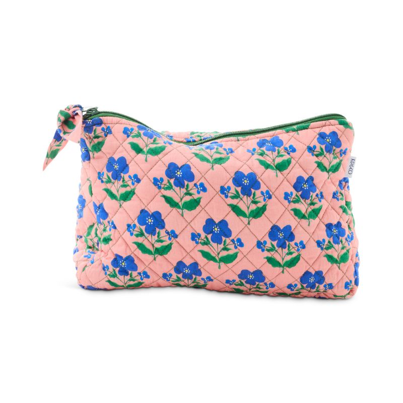 Anna Spiro Indian Summer Rose Quilted Cotton Toiletry Purse