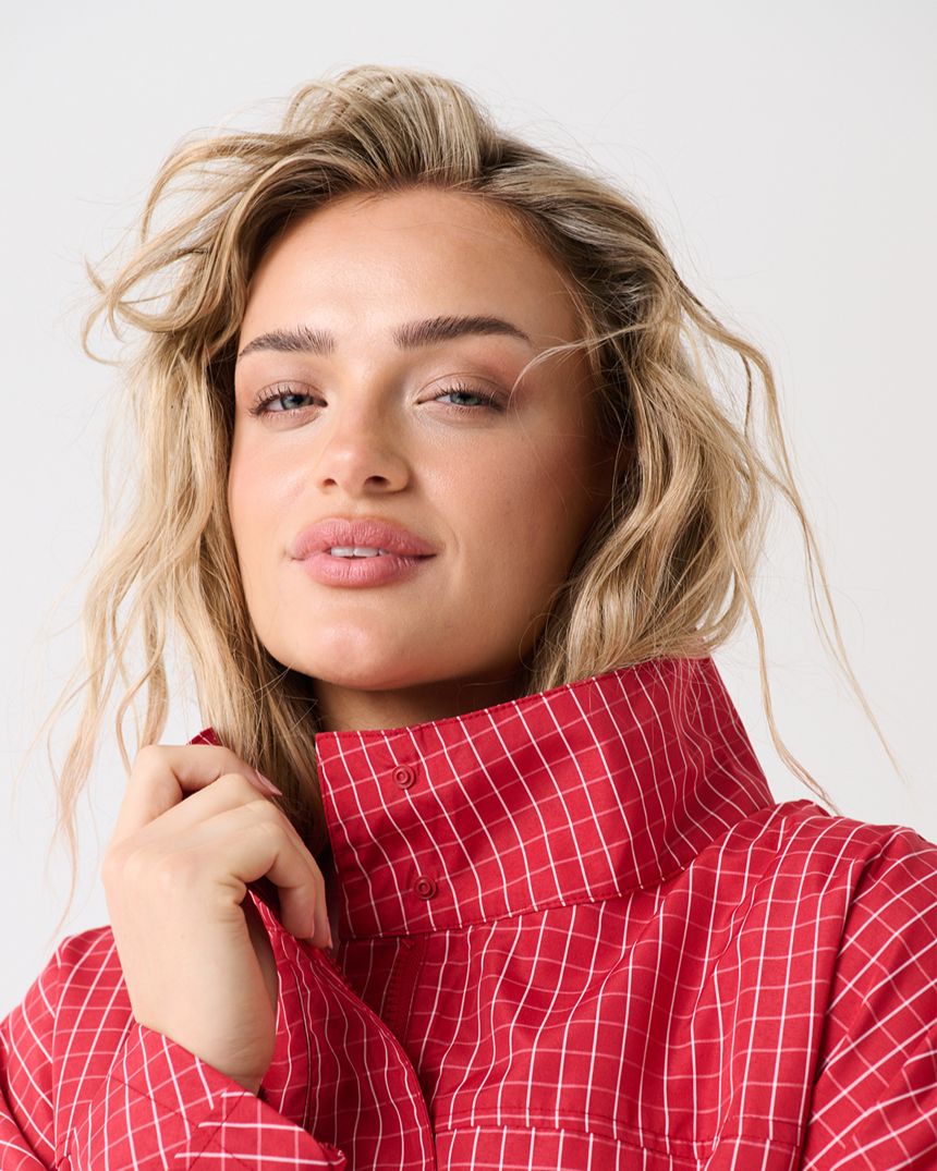 Beau Spray Jacket Red Check