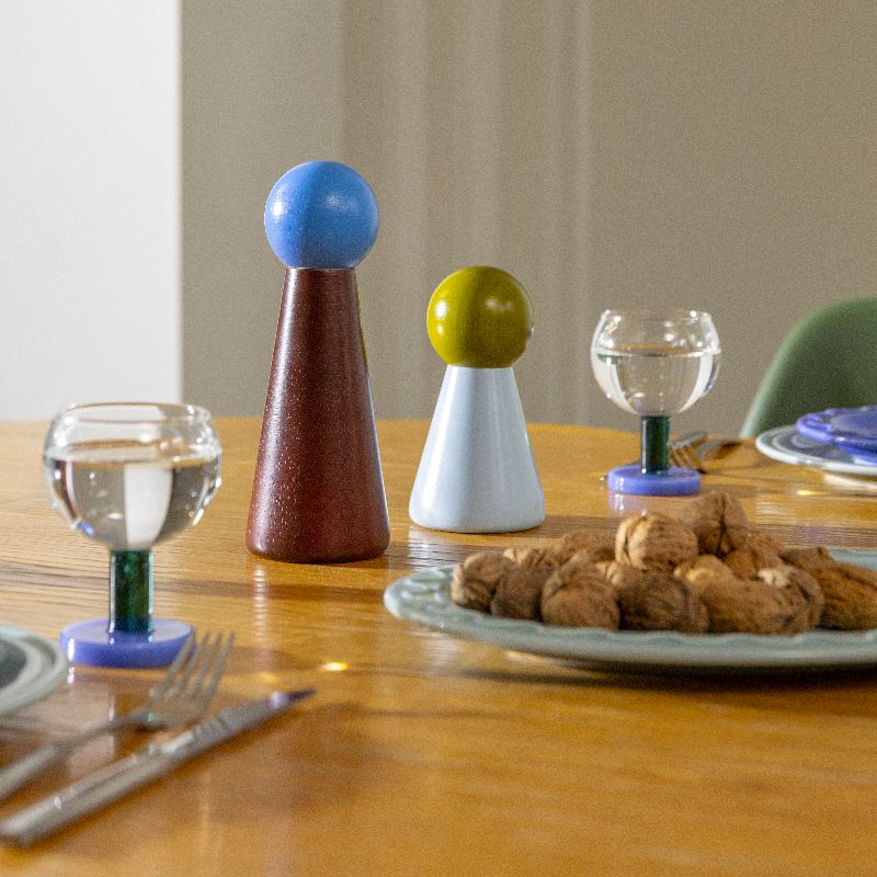 Halma Salt + Pepper Grinder Burgundy Large