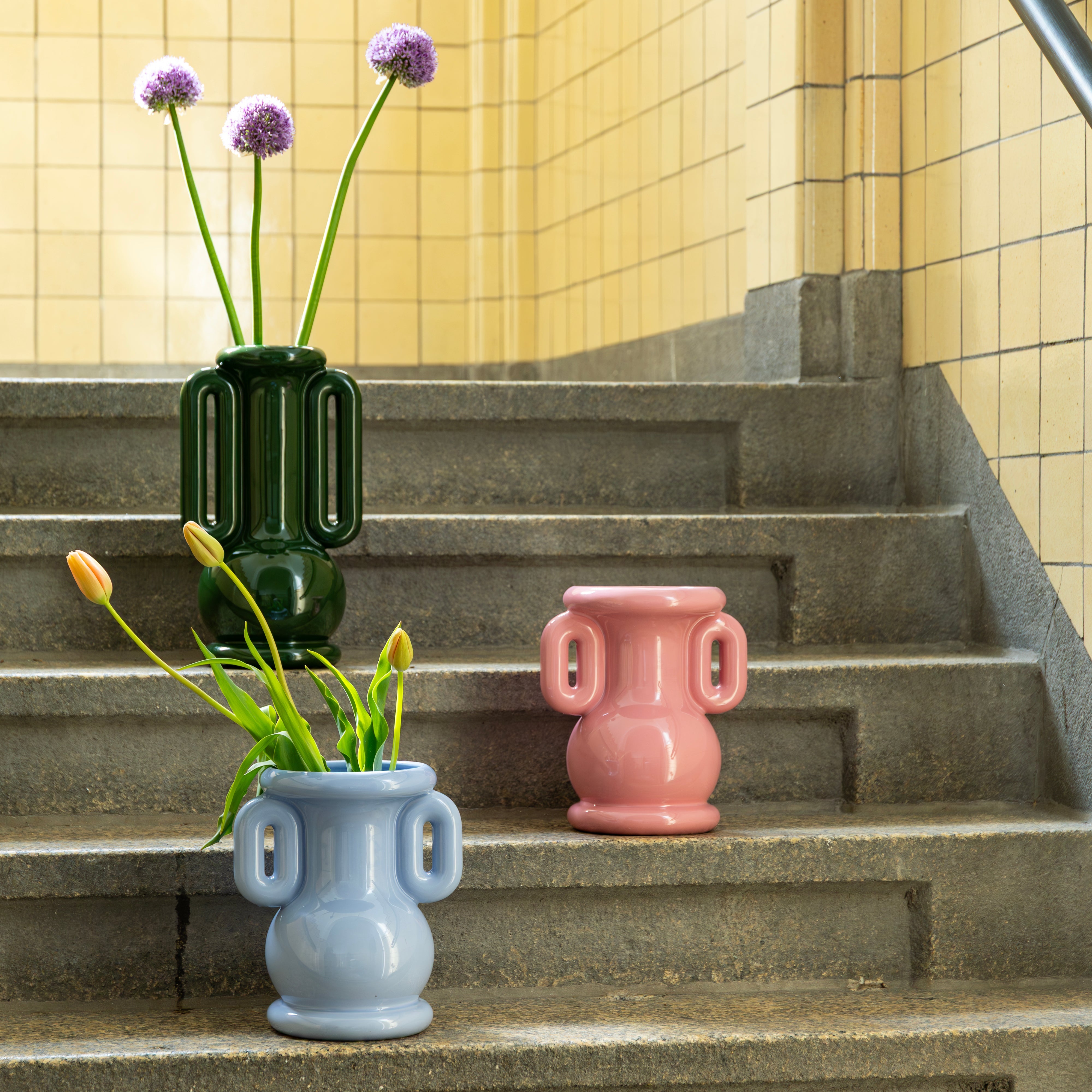 Amfora Vase Green - PICK UP ONLY