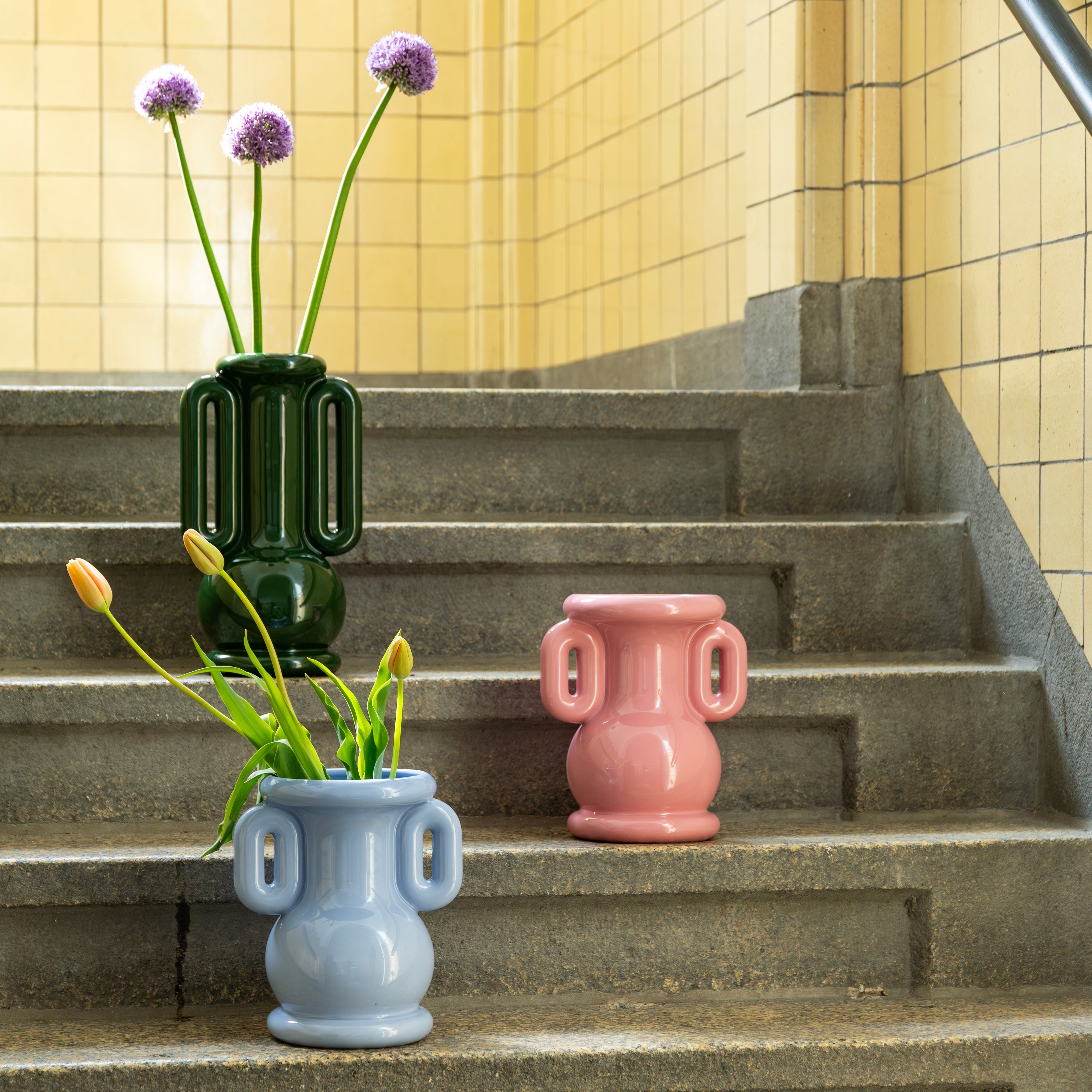 Amfora Vase Pink - PICK UP ONLY