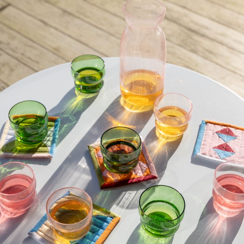 Circus Glasses Green Set of 4