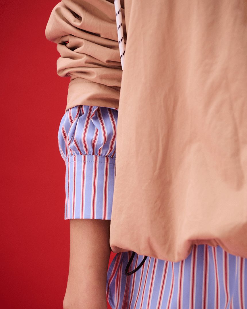 Darby Shirt Cornflower Multi Stripe