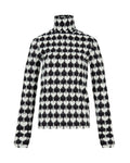 Heart Work Top Black & Cream