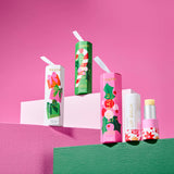 Hanging Lip Balm Green Xmas Flowers