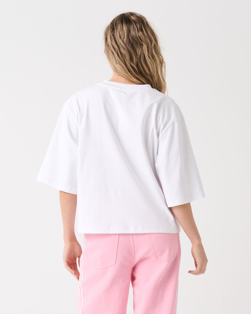 Mya V-Neck Tee White