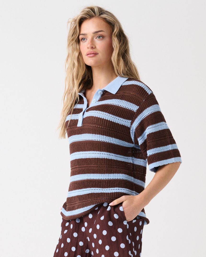 Odin Knit Chocolate Stripe