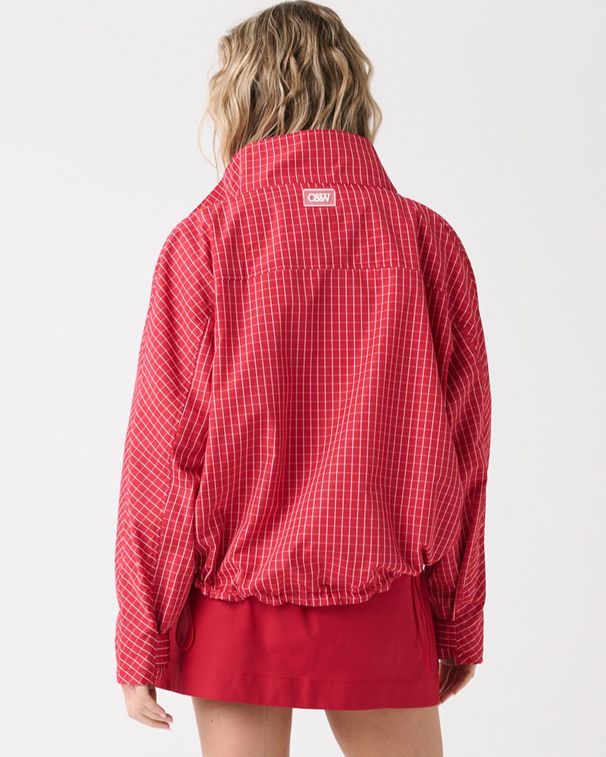 Beau Spray Jacket Red Check