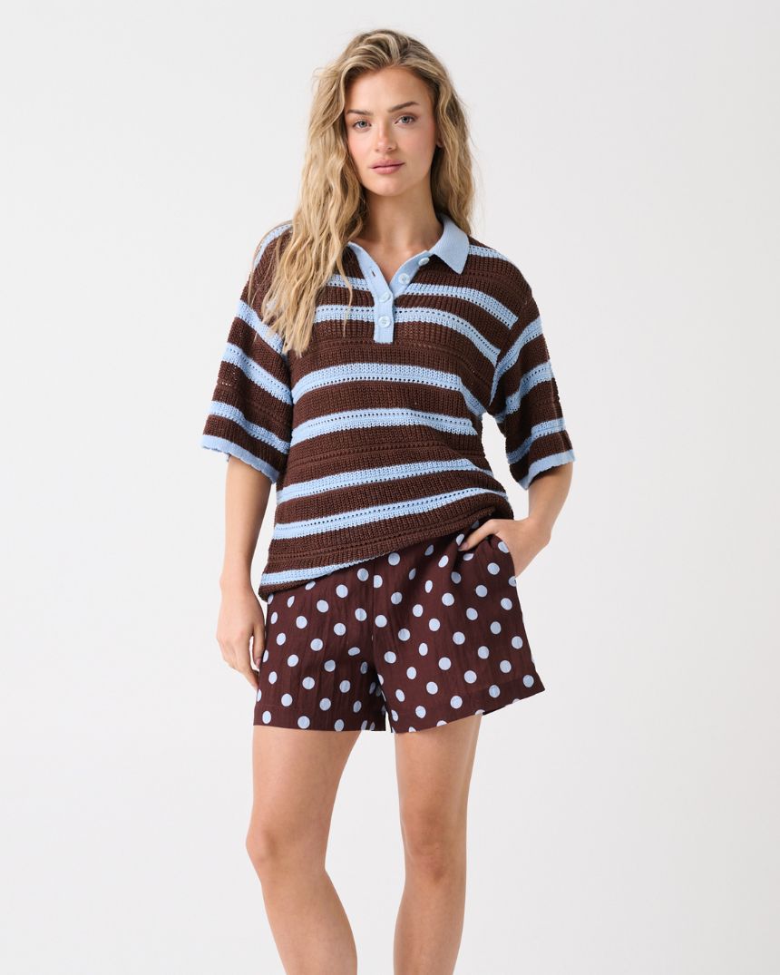 Odin Knit Chocolate Stripe