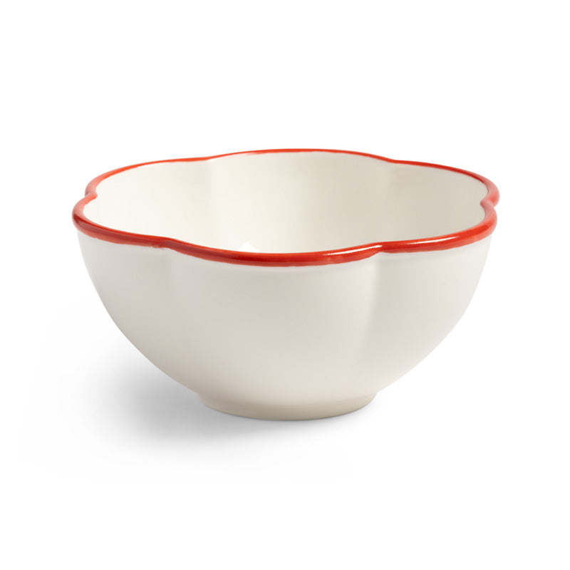 Folk Bowl Red Rim