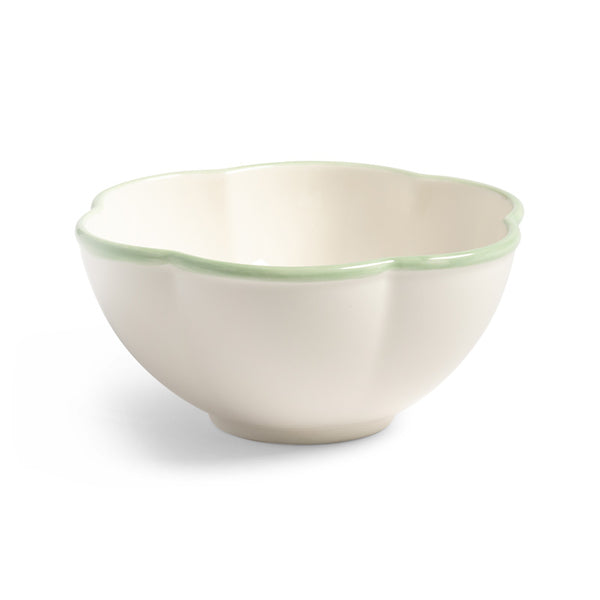 Folk Bowl Pale Green Rim